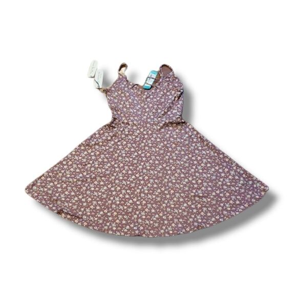 𝅺Stitch‎ Fix | Nine Britton Jayde Knit Back Floral Detail Purple Dress Size XS - Picture 1 of 7